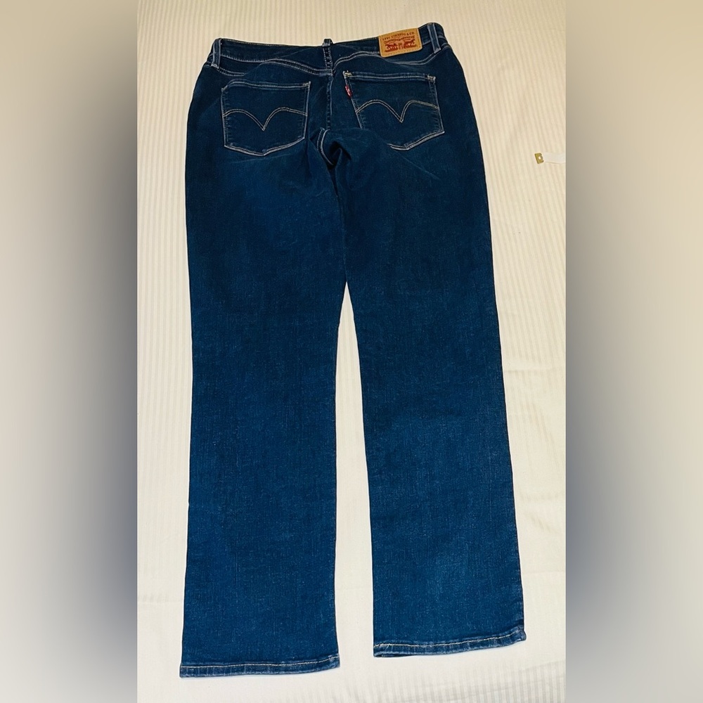 Levi's Blue Flare Wide Leg Jeans